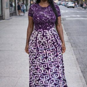 Robe Longue Batik Sahara