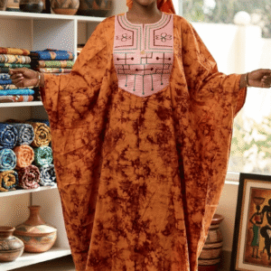 Boubou femme orné de broderies