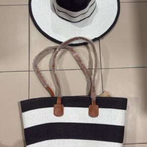 Sac de plage et Chapeau de Soleil en Paille
