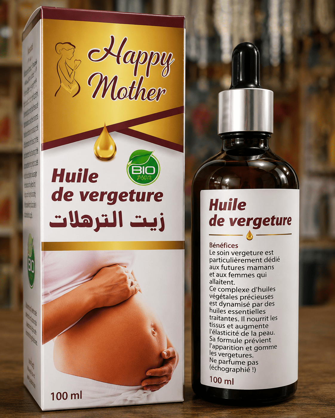 Huile de vergeture - flacon