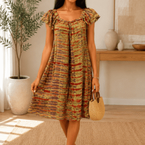 Robe d'été légère - Mi-longue ample