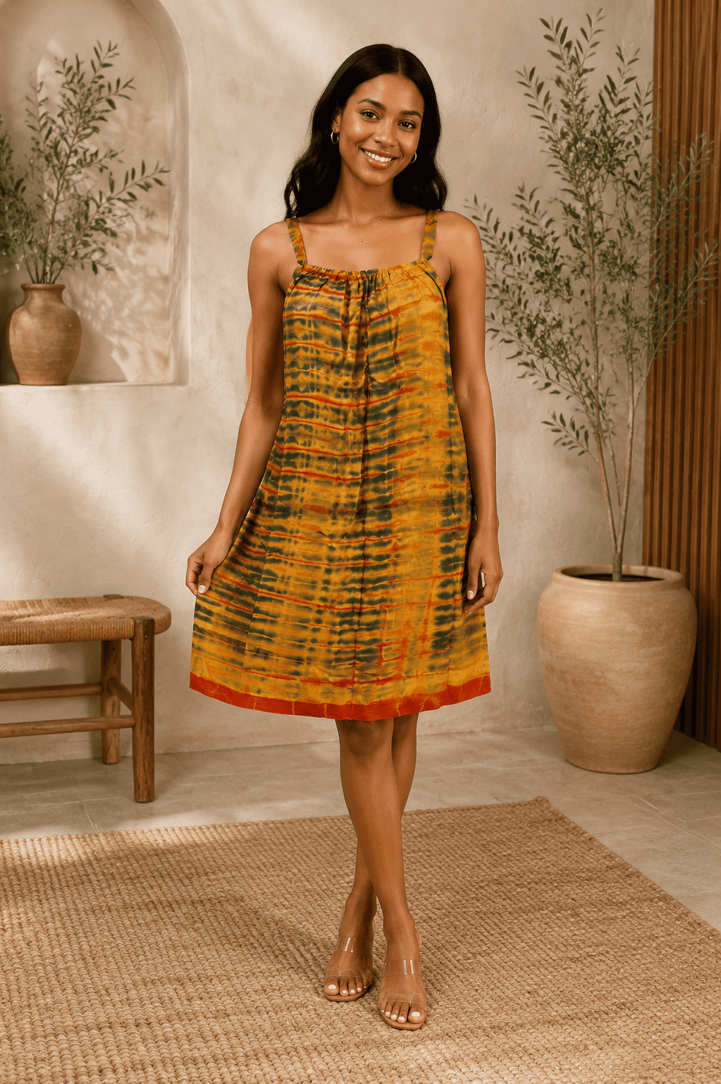 Robe mini décontractée - Estivale fluide – Image 4