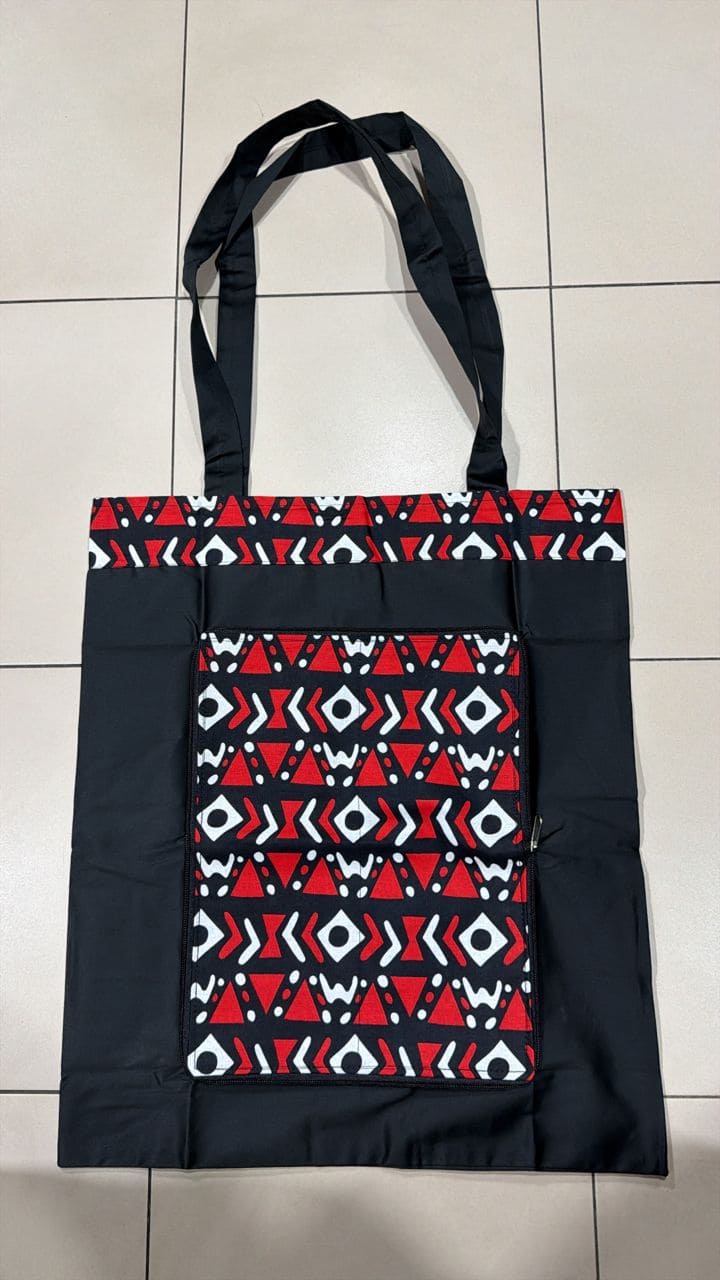Sac de course rétractable en wax | Totebag pliable