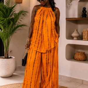 Ensemble haut dos nu et pantalon large