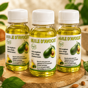 Huile d'avocat 60 ml - huile 100% pur pour peau et cheveux