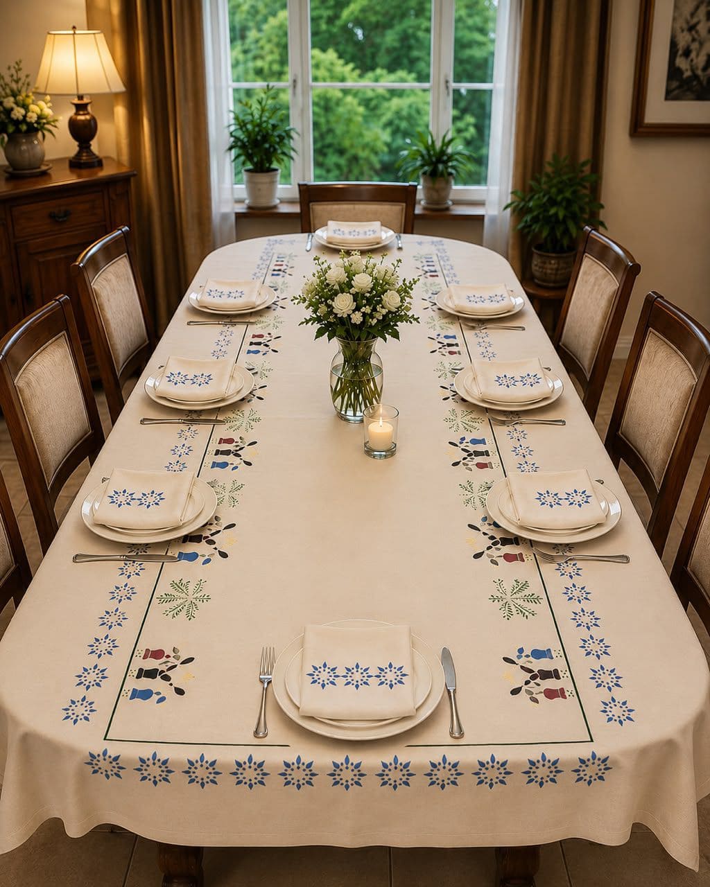 Nappe de Table Folklorique 8 places