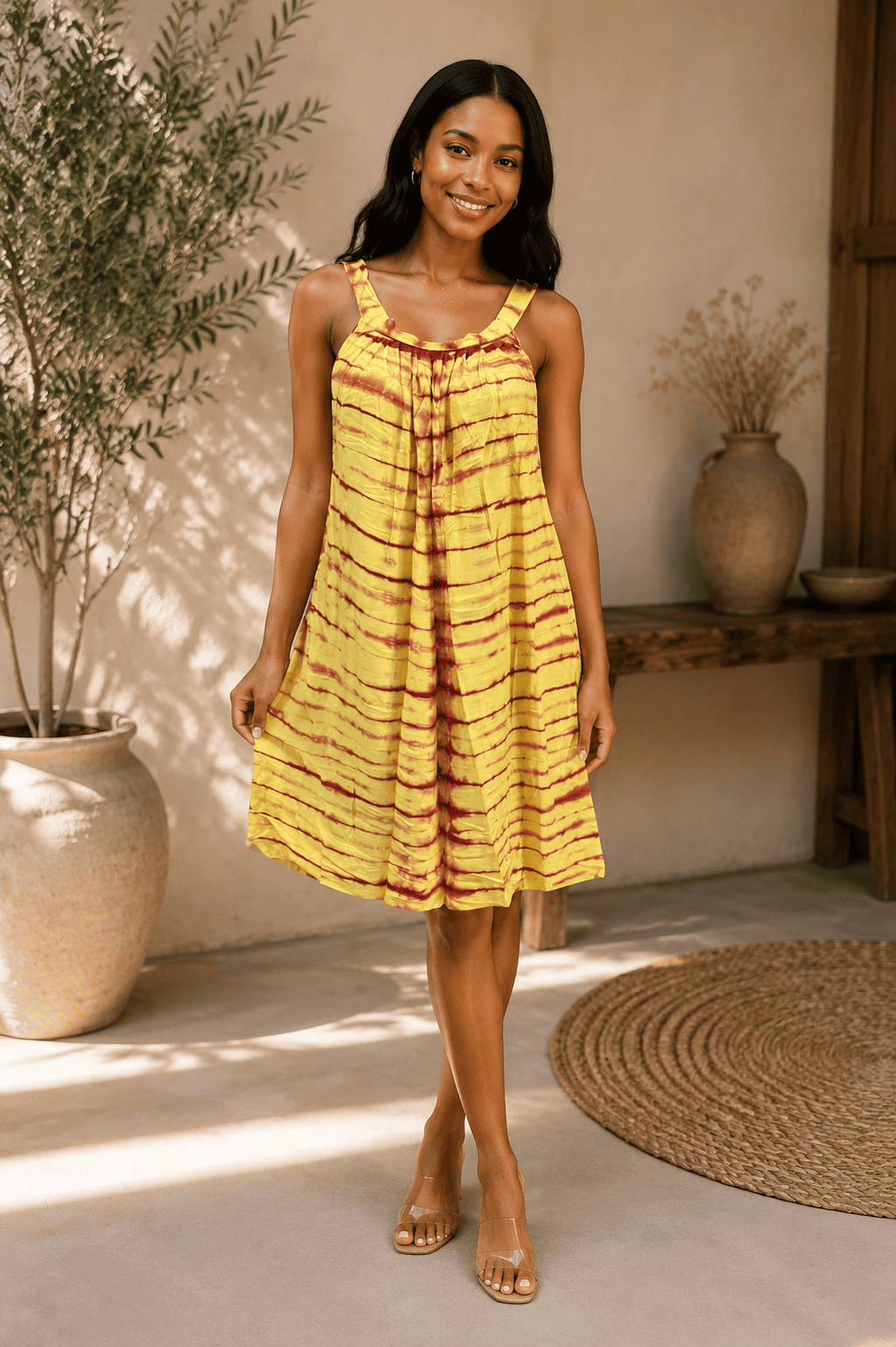 Robe mini décontractée - Estivale fluide