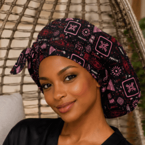 Turban wax avec interieur satin