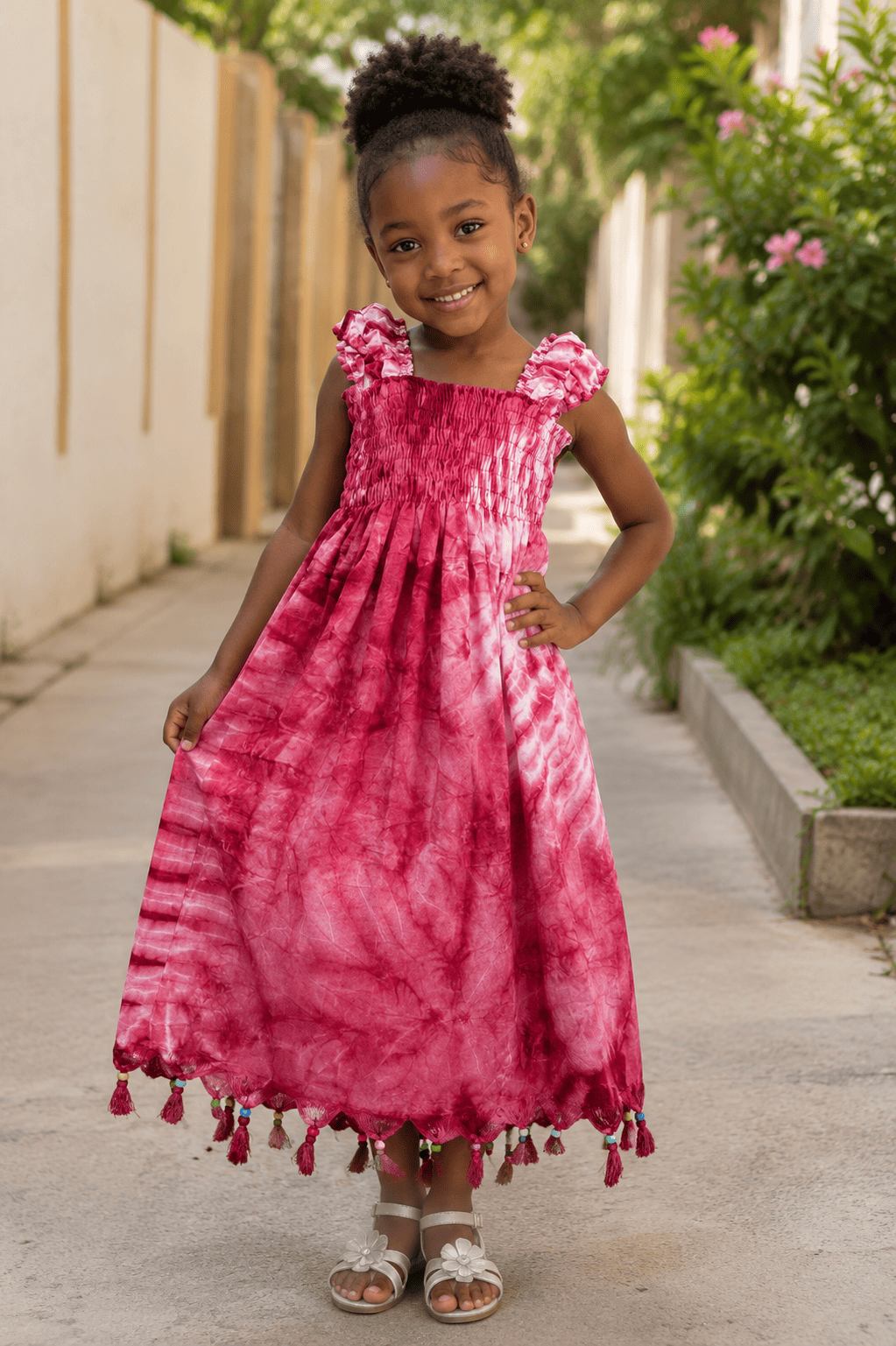 Robe Enfant à Franges Perlés – Image 2