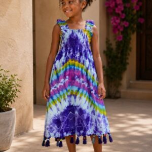 Robe Enfant à Franges Perlés