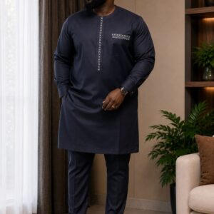 Ensemble Caftan Homme - Tunique Longue et Pantalon Chic
