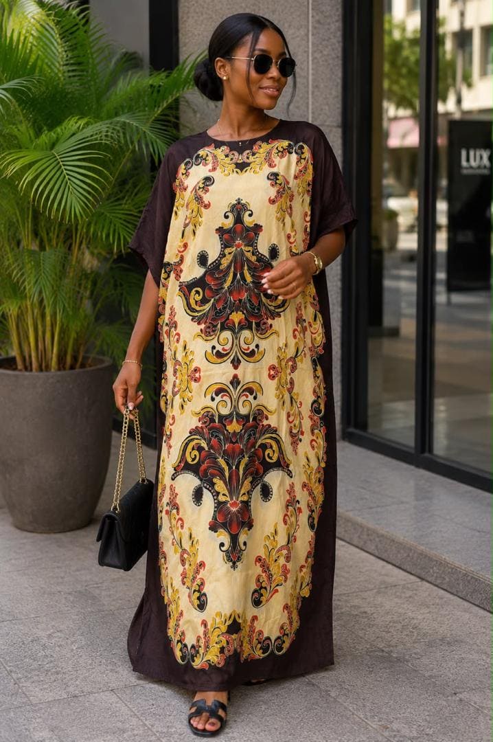 Robe boubou maxi imprimé style africain – Image 3