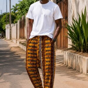 Pantalon Sarouel en tissu africain