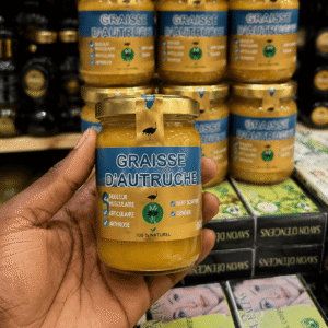 Graisse d'autruche - soin pour articulations, peau et cheveux