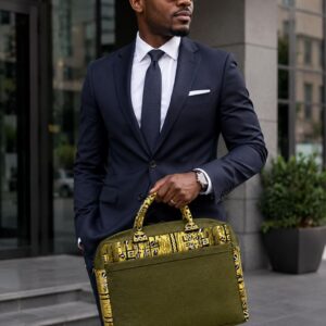 Sac ordinateur en pagne wax