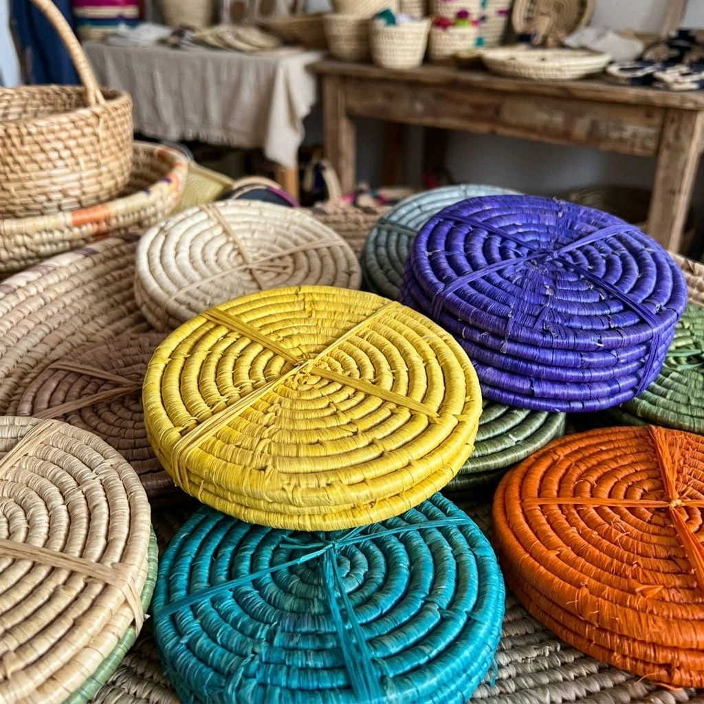 Sous-Verre en Fibre Naturelle - Lot de 6
