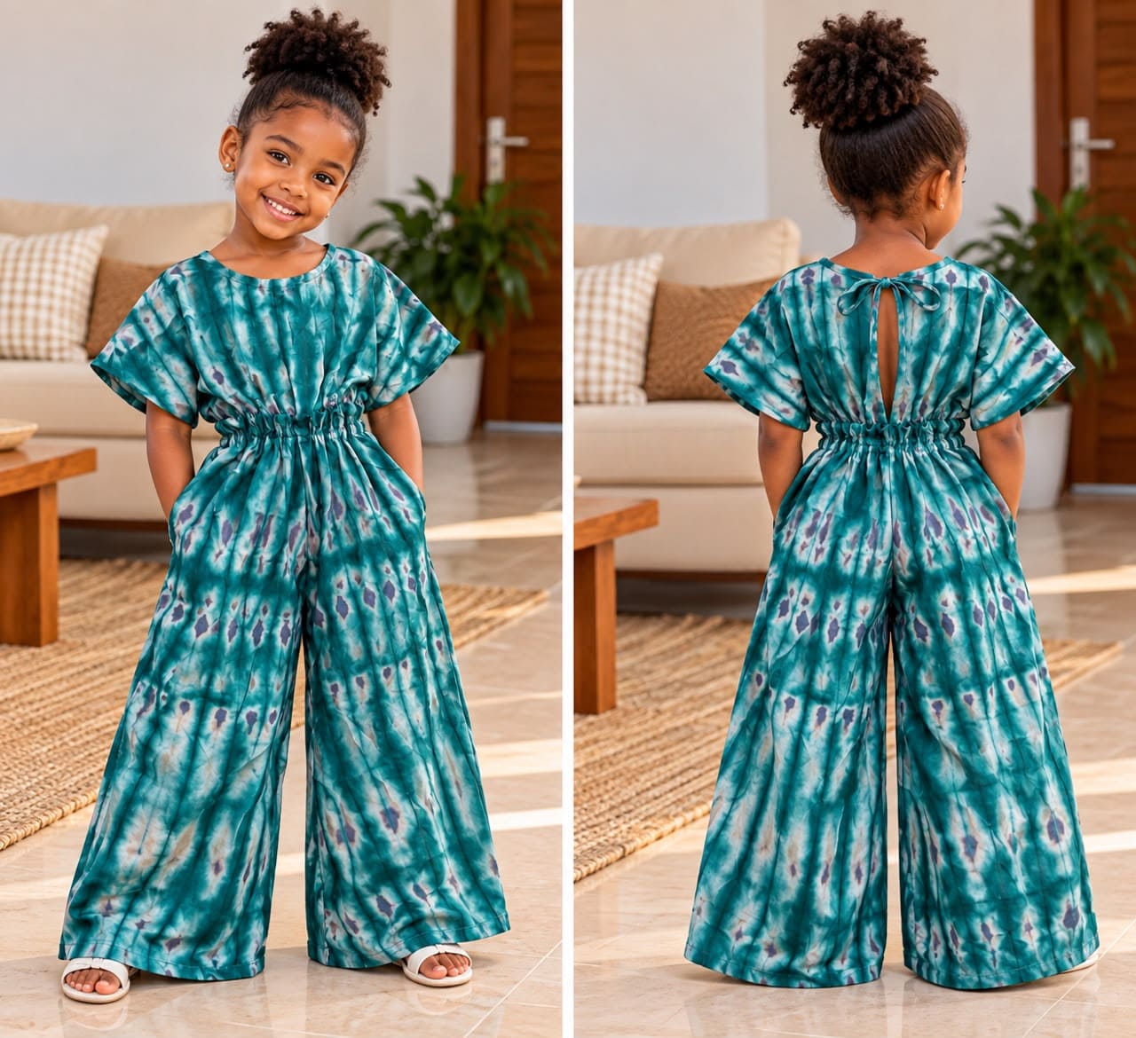 Combinaison Pantalon Large Fille en Koko Dunda – Image 3